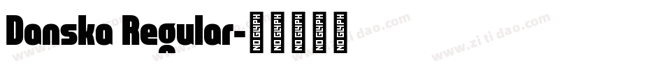 Danska Regular字体转换